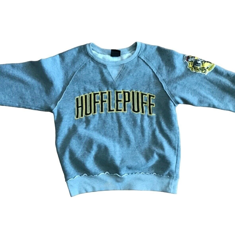 Universal Studios Womens Small Grey Hufflepuff Sweatshirt‎ HTF